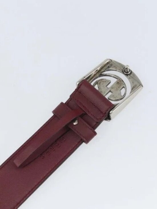 GUCCI Belt Leather 43.7\